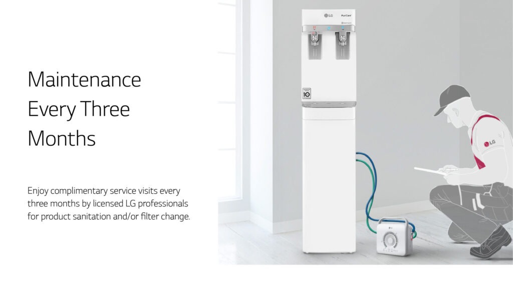Slim Stand S2-WS410GN-White - Water Purifier 13 water dispenser service for office every 3 months